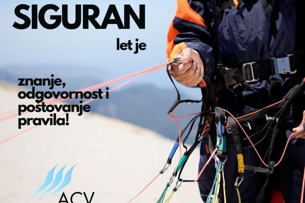 ACV: Poštujte propise pri letjenju paraglajderom
