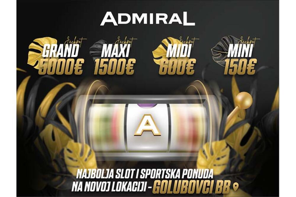 Admiral Club otvara 33. lokaciju u Crnoj Gori – Golubovci!