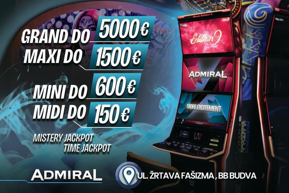 Admiral Club otvara vrata i u Budvi – naš najveći i najmoderniji klub do sada!