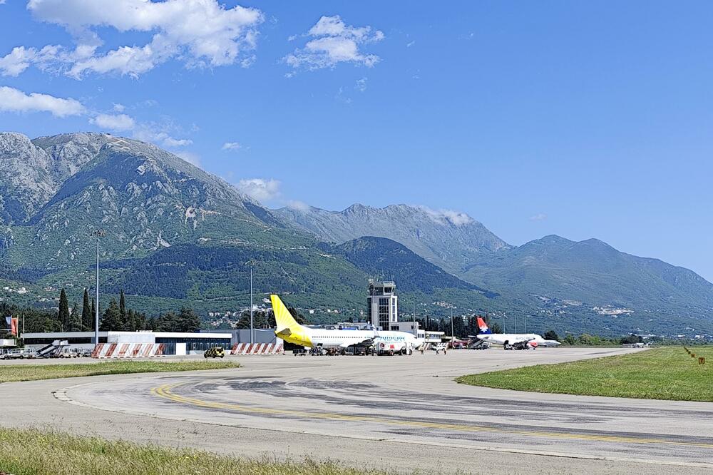 Aerodrom Tivat u prvom tromjesečju opslužio tri odsto više putnika nego u istom periodu lani