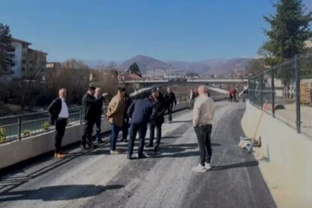 Bijelo Polje: Završni radovi na šetalištu, u toku asfalitranje i uređenje prostora