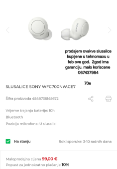 Blutut slusalice