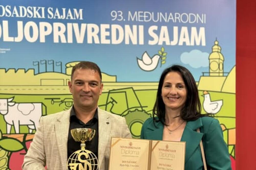 Brend "Naš sokić" porodice Joksimović osvojio pet medalja na poljoprivrednom sajmu u Novom Sadu
