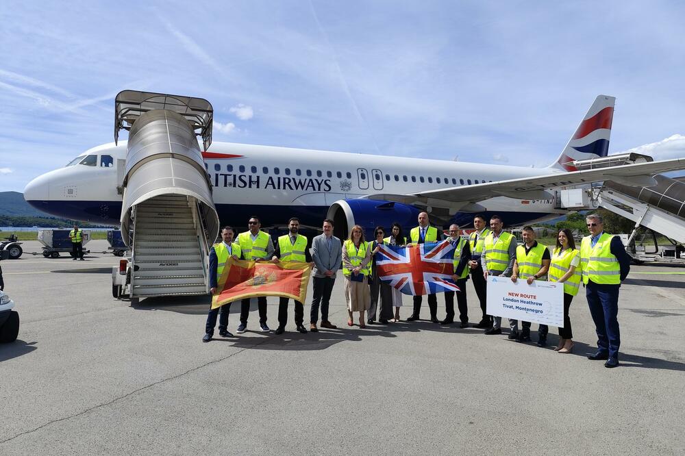 British Airways stigao u Tivat: Britanski nacionalni avioprevoznik prvi put uspostavi saobraćaj sa našim aerodromima