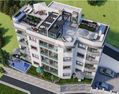 Budva,Komosevina-Jednosoban stan 47.71m2 sa pogledom na more