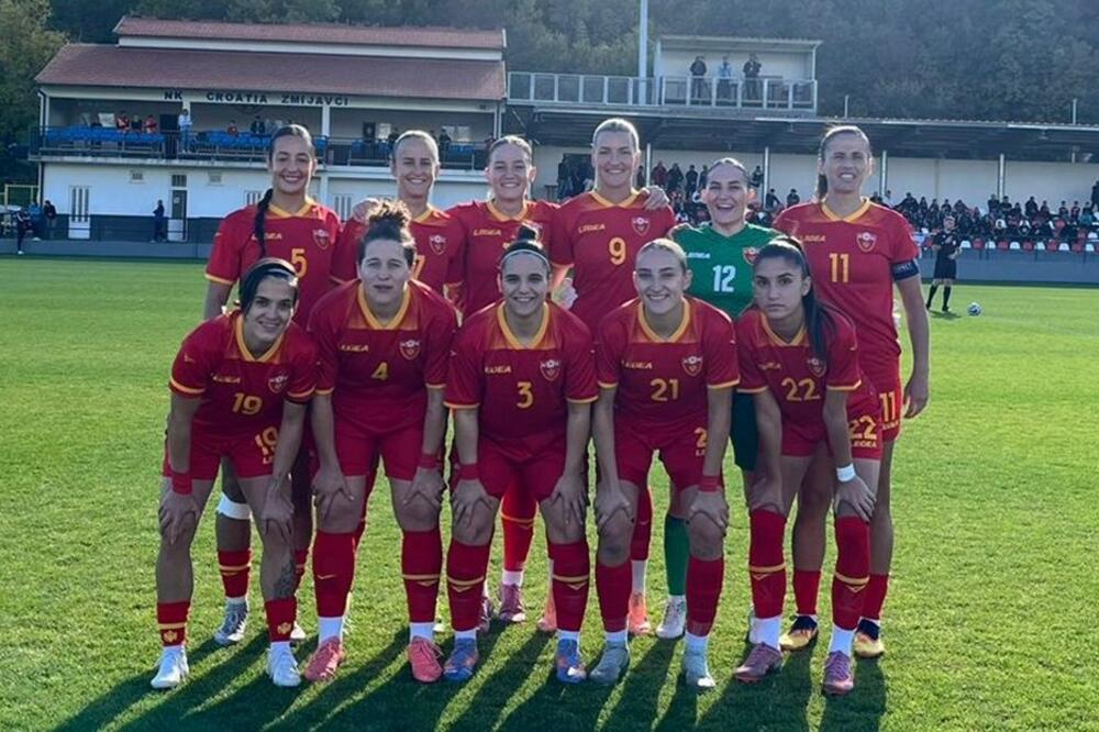 Crnogorske fudbalerke za poluvrijeme riješile duel sa Hrvatskom