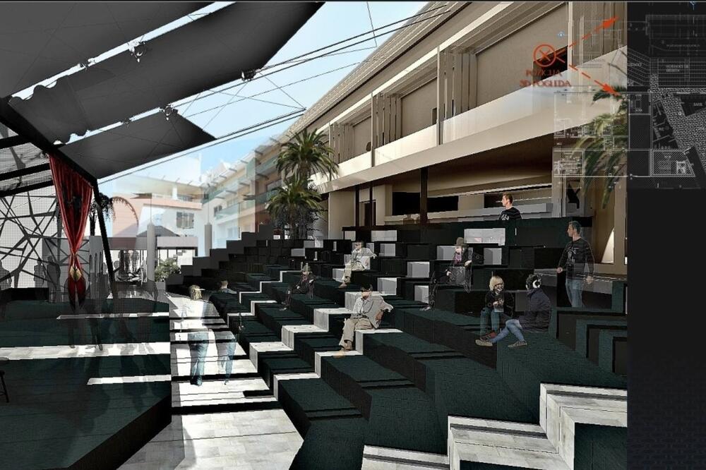 Doniraju projekat otvorene sale: "Lovćen film" uradio idejno rješenje poluotvorene scene na krovu TQ Plaza u Budvi