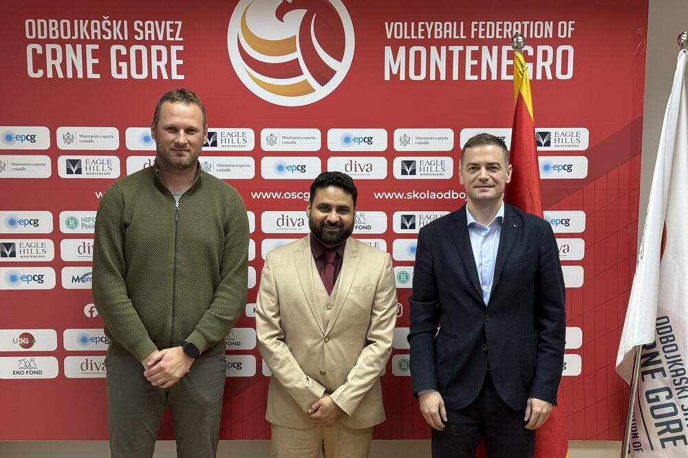 Dr Varun Sutra u posjeti Odbojkaškom savezu Crne Gore