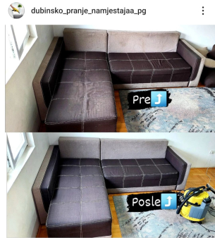 DUBINSKO PRANJE NAMJEŠTAJA