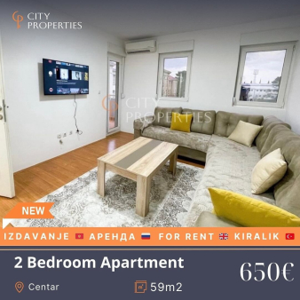 Dvosoban stan, Centar, Podgorica, Izdavanje