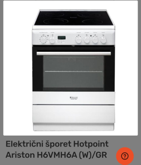 Elektricni šporet Ariston