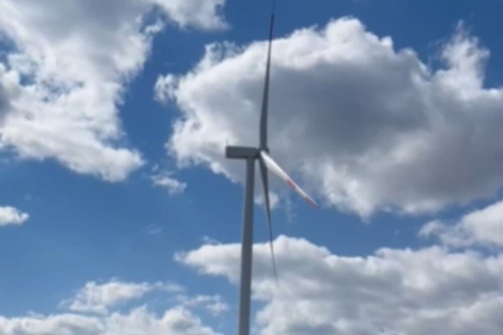 EPCG: Prvi vjetrogenerator VE Gvozd pušten u probni rad, kilovat-sati isporučeni u elektroenergetski sistem