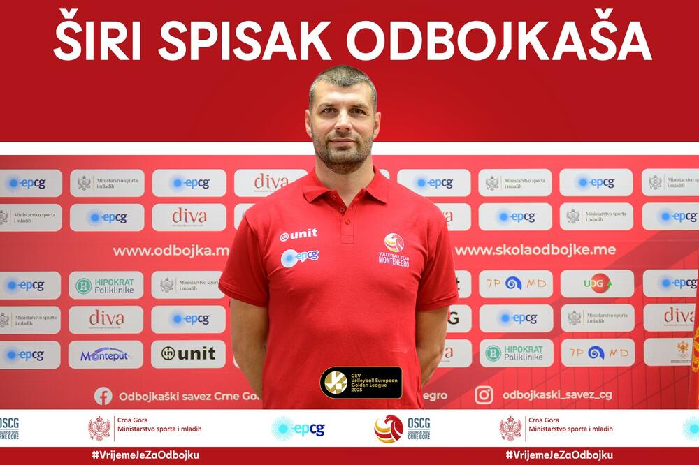 Ivica Jevtić objavio širi spisak odbojkaša za Zlatnu ligu