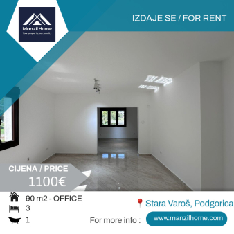 Izdaje se poslovni prostor od 90m2 - put Zlatice