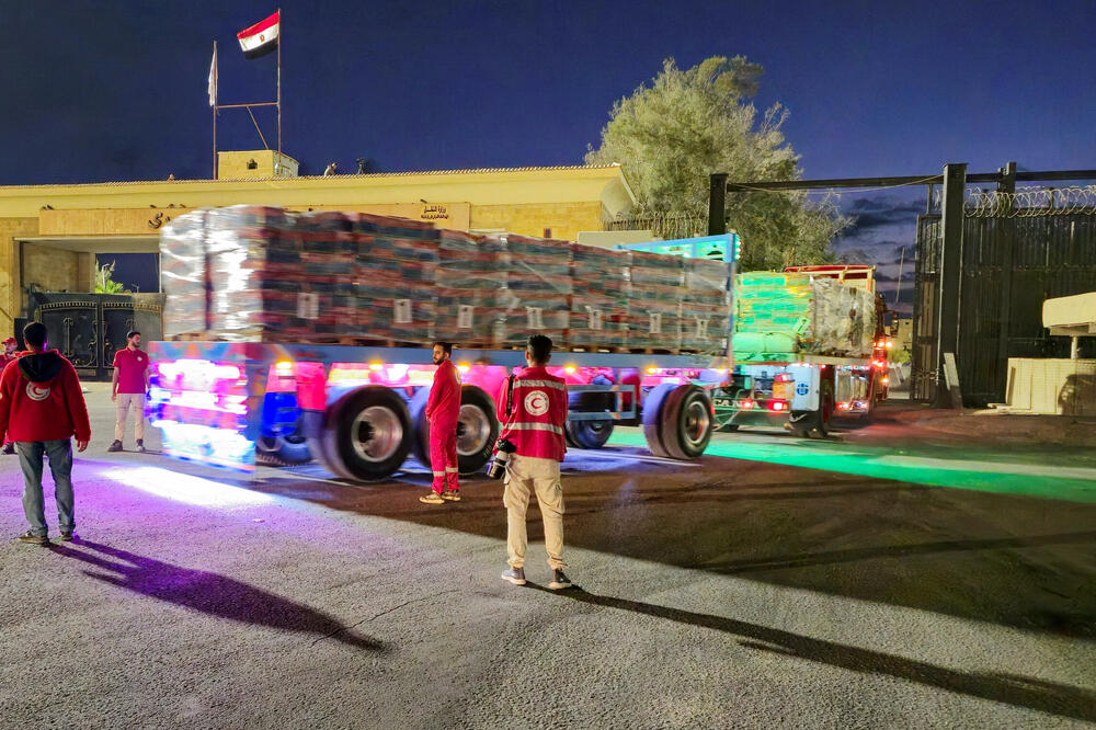 KAN: Izrael za tranzit humanitarne pomoći otvara prelaz Rafa između Egipta i Pojasa Gaze