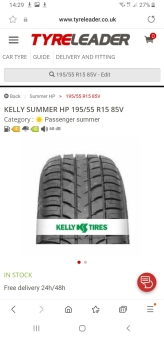 Kelly 195/55 R15