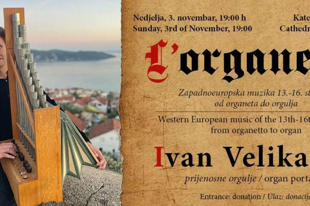 Kotor: Koncert Ivana Velikanova u nedjelju