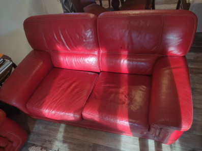 Kožni dvosjed 160x80cm