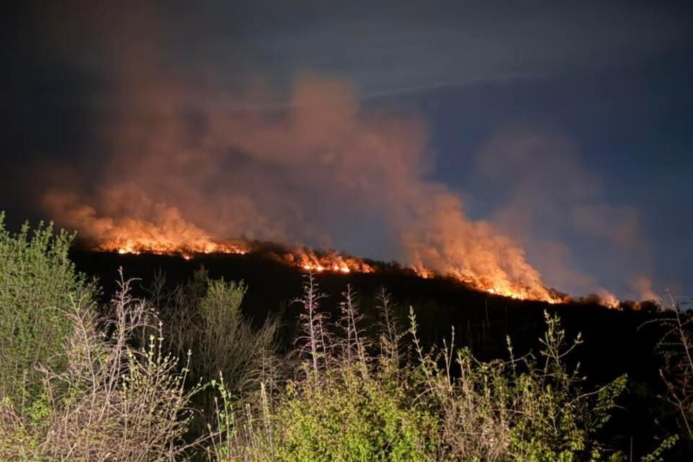 Lokalizovan požar na Barutani