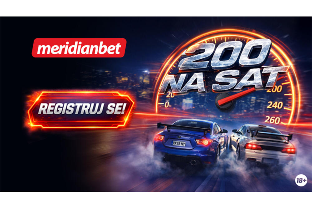 Meridianbet: Registruj se i kreni &bdquo;200 na sat&ldquo;