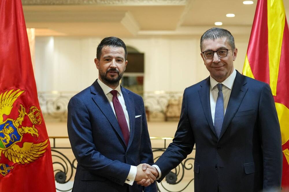 Milatović i Mickoski: Snažnija ekonomska saradnja i povezivanje prioritet odnosa dvije države