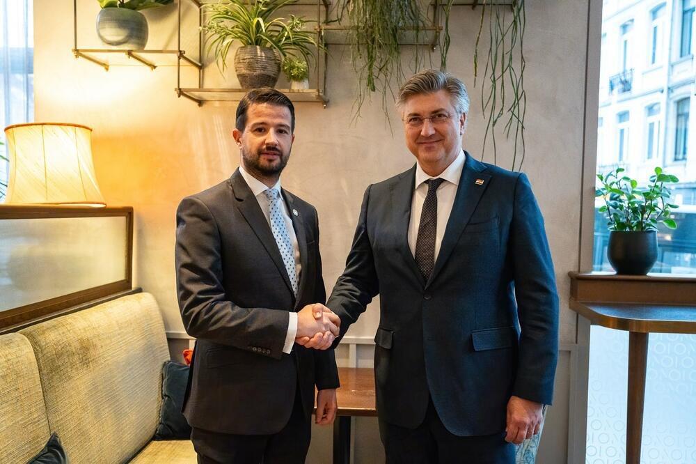 Milatović sa Plenkovićem: Potrebna nova dinamika za rješavanje otvorenih pitanja