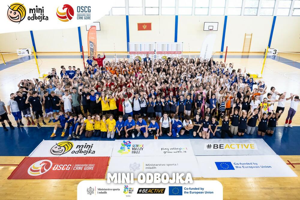 Mini odbojka - počela deveta sezona, prvog takmičarskog dana učestovalo 700 djevojčica i dječaka