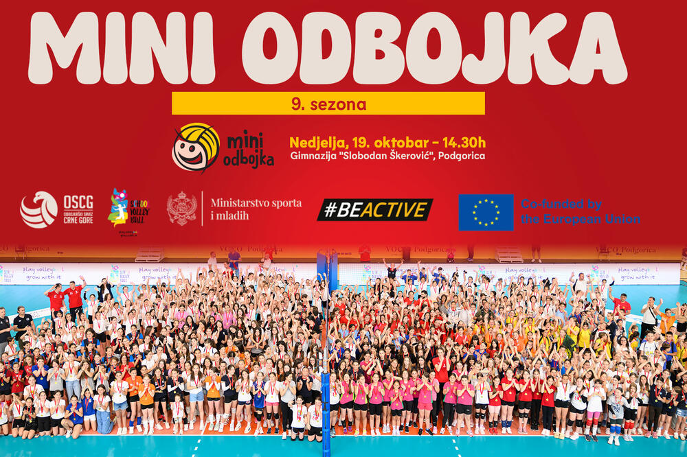 Mini odbojka: Počinje deveta sezona najmasovnijeg sportskog takmičenja u Crnoj Gori