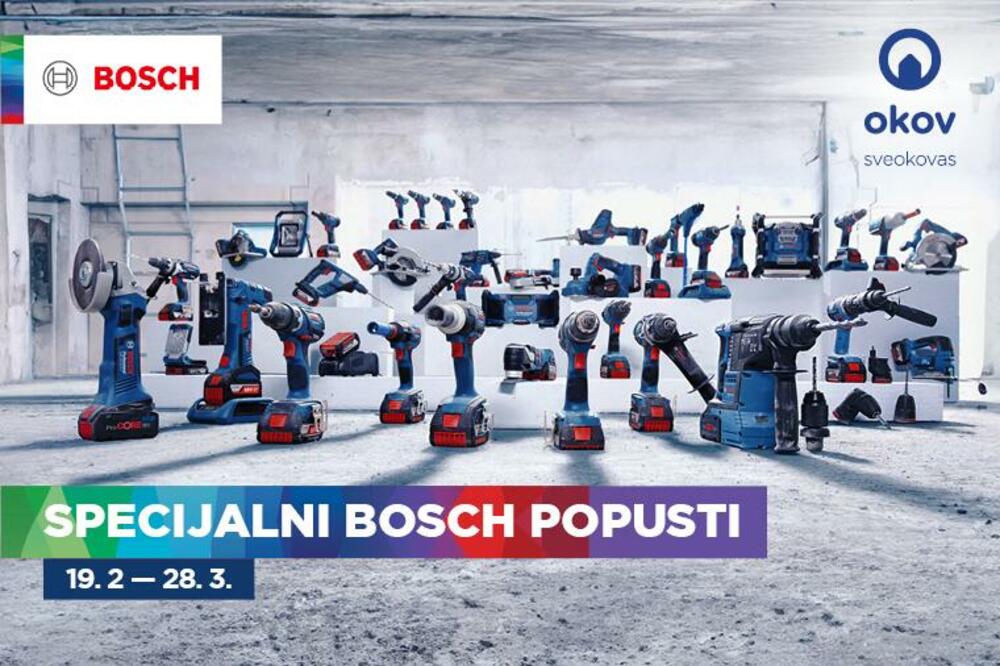 Moćni Bosch alati po posebnim cijenama u Okovu