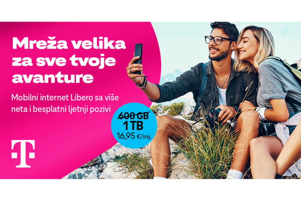 Mreža velika za sve tvoje avanture - mobilni internet Libero sa više neta i neograničeni ljetnji pozivi