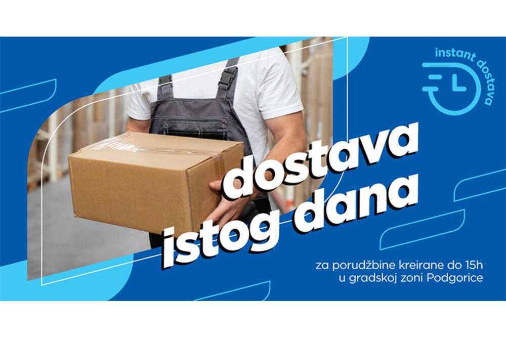 Nova usluga u Okovu: Dostava istog dana u Podgorici