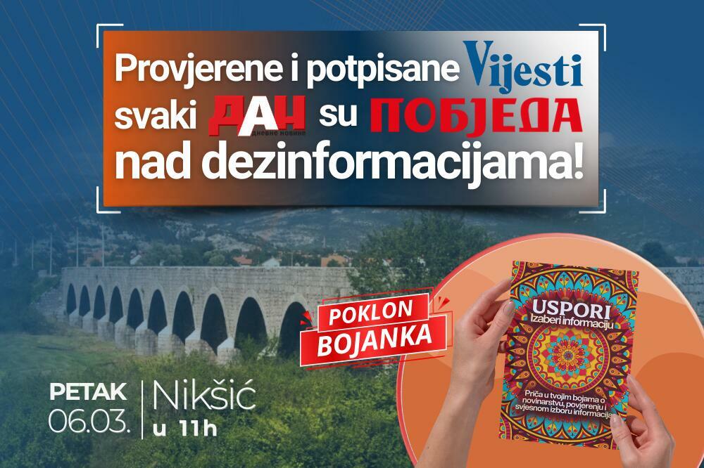 Novine, razgovor i relaks sveska za odrasle: Podrška štampanim medijima u Nikšiću