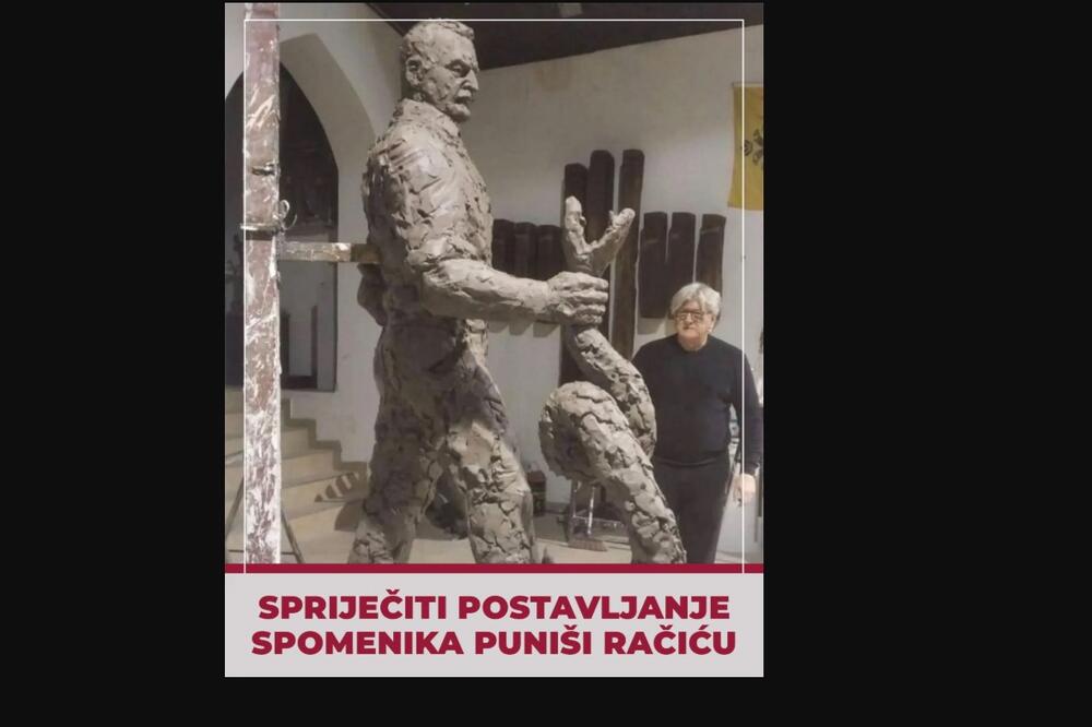 NVO i građanski aktivisti: Ne dozvoliti podizanje spomenika Račiću