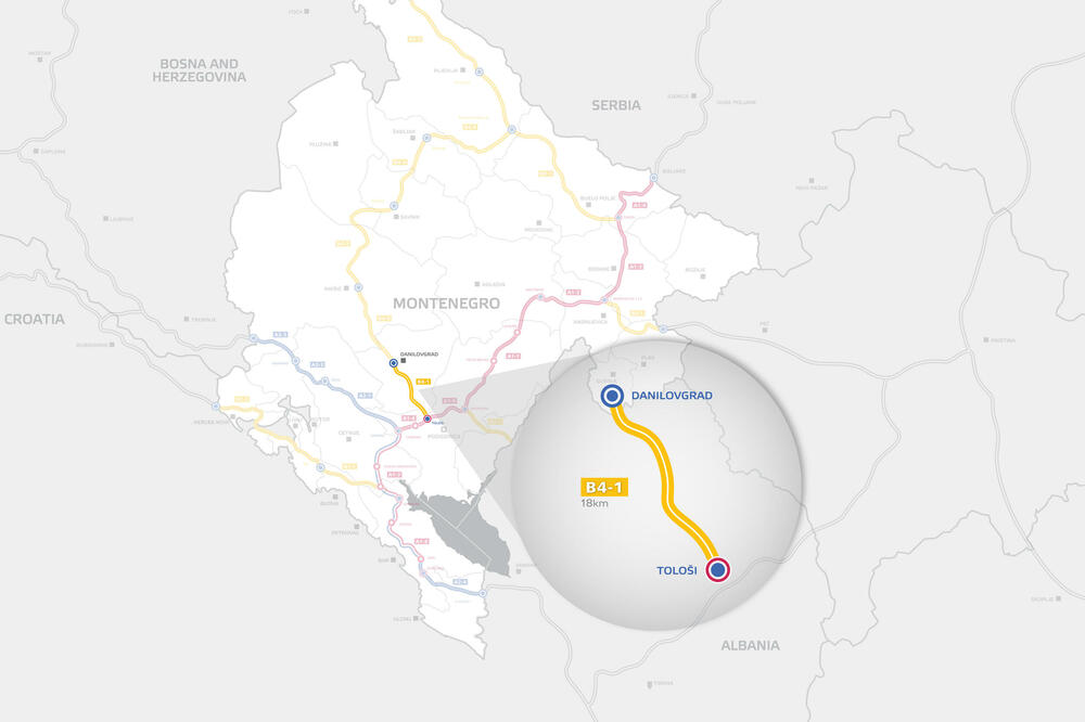 Otvoren postupak javne nabavke za izradu idejnog rješenja brze saobraćajnice Podgorica - Danilovgrad