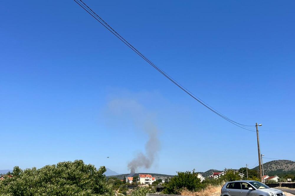 Podgorički vatrogasci gase požar prema Tuzima