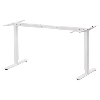 Podokvir ploče podesivog stola, bela, 120/160 cm, IKEA TROTTEN