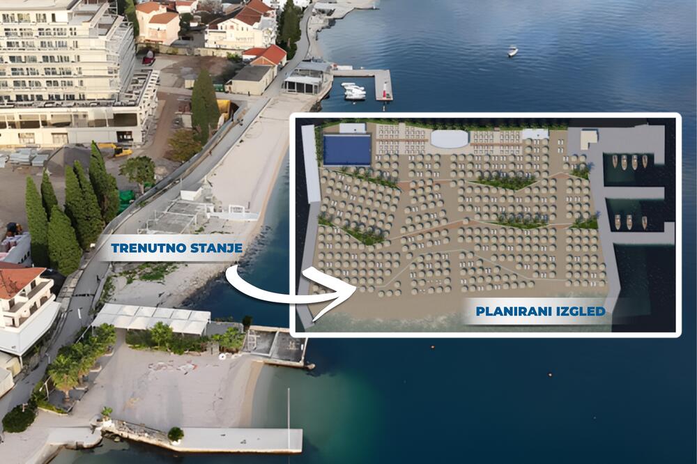 Popović betonira plažu u zaštićenoj zoni: Uprava za zaštitu kulturnih dobara traži da "Carine" obustave projekat