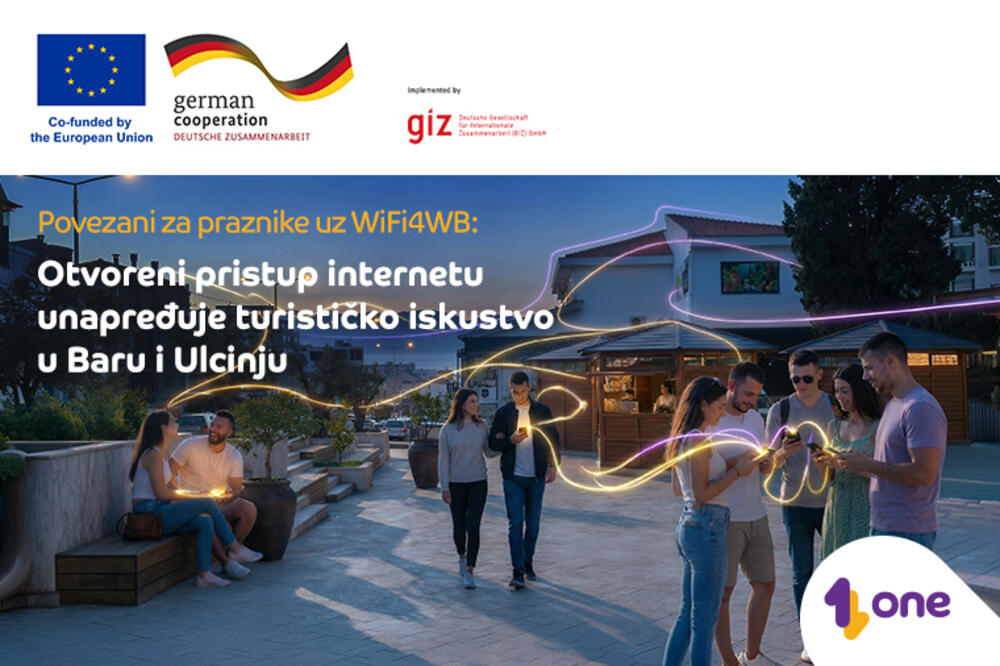Povezani za praznike uz WiFi4WB: otvoreni pristup internetu unapređuje turističko iskustvo u Baru i Ulcinju