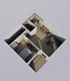 Prodaja, jednosoban stan, 44m2, Zabjelo, Podgorica