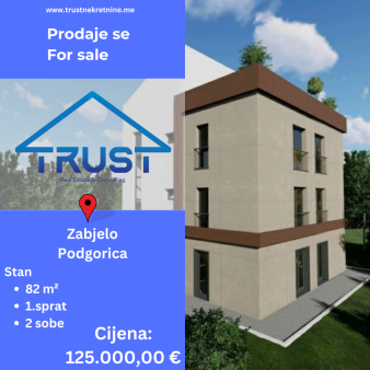 Prodaje se dvosoban stan u izgradnji površine 82 m2!