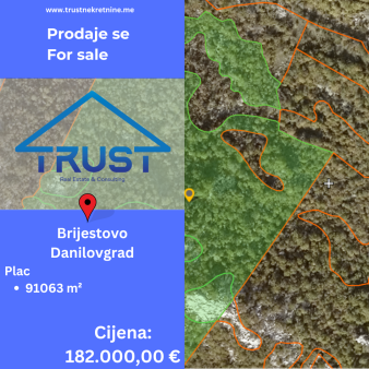 Prodaje se plac površine cca 91063 m2!