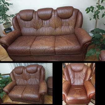 Prodajem koznu garnituru