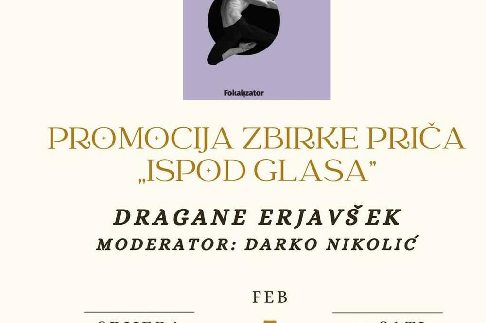 Promocija zbirke priče „Ispod glasa“ Dragane Erjavšek