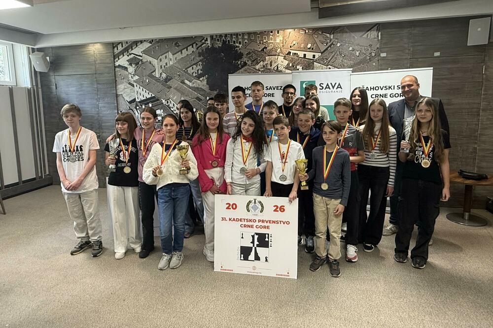 Prvenstvo Crne Gore u šahu za mlade: Budućnost dominirala, pratili je Elektroprivreda i Dijagonale