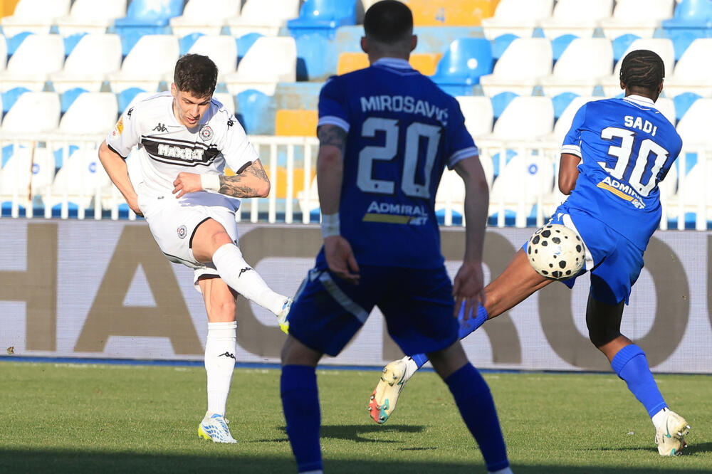 Prvi gol Vukotića od novembra lansirao Partizan, pogodak Camaja nedovoljan Novom Pazaru