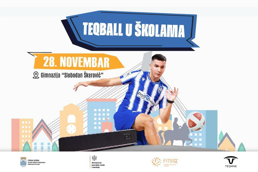 Prvi školski Teqball turnir u petak u Podgorici