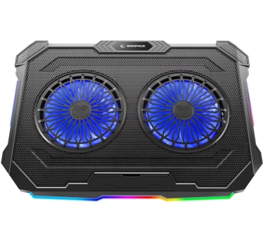 Rampage Sirius S46 RGB osvetljen 2 ventilatora LCD podesiv po visini 125 125 15 2 USB porta hladnjak
