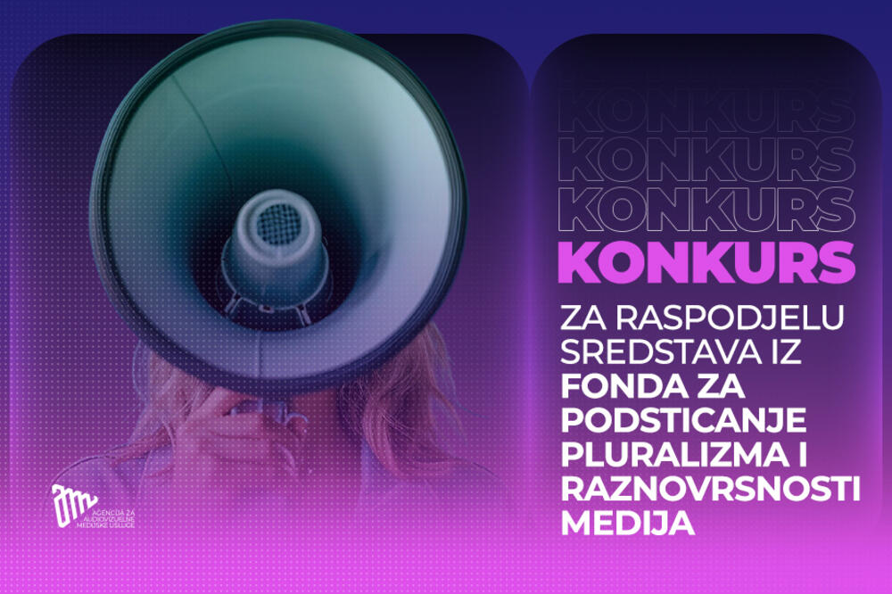 Raspisan javni konkurs za raspodjelu sredstava za podsticanje pluralizma i raznovrsnosti medija