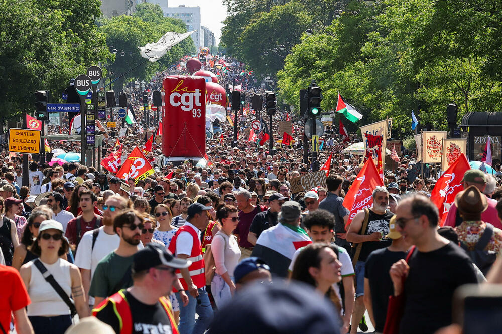 Sindikati: U Francuskoj oko 300.000 demonstranata za praznik rada