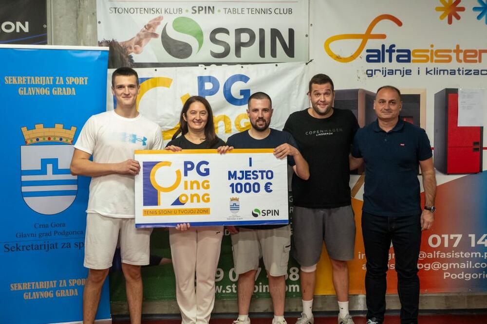 Skaline osvojile 4. PG ping pong, Milenijum i Sahat Kula na podijumu
